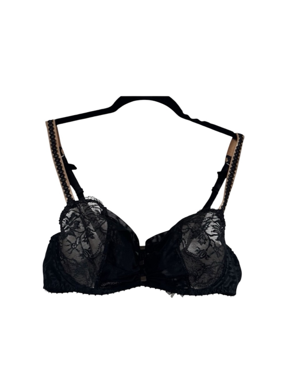 Aubade Paris Bra 34E Lace Sheer Half Cup Underwire